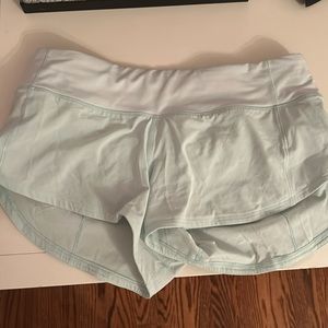 blue mint lululemon speed ups